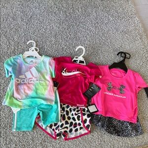 NEW! Adidas, Nike and Under Armour Kids' Outfit Set- sz 2T
